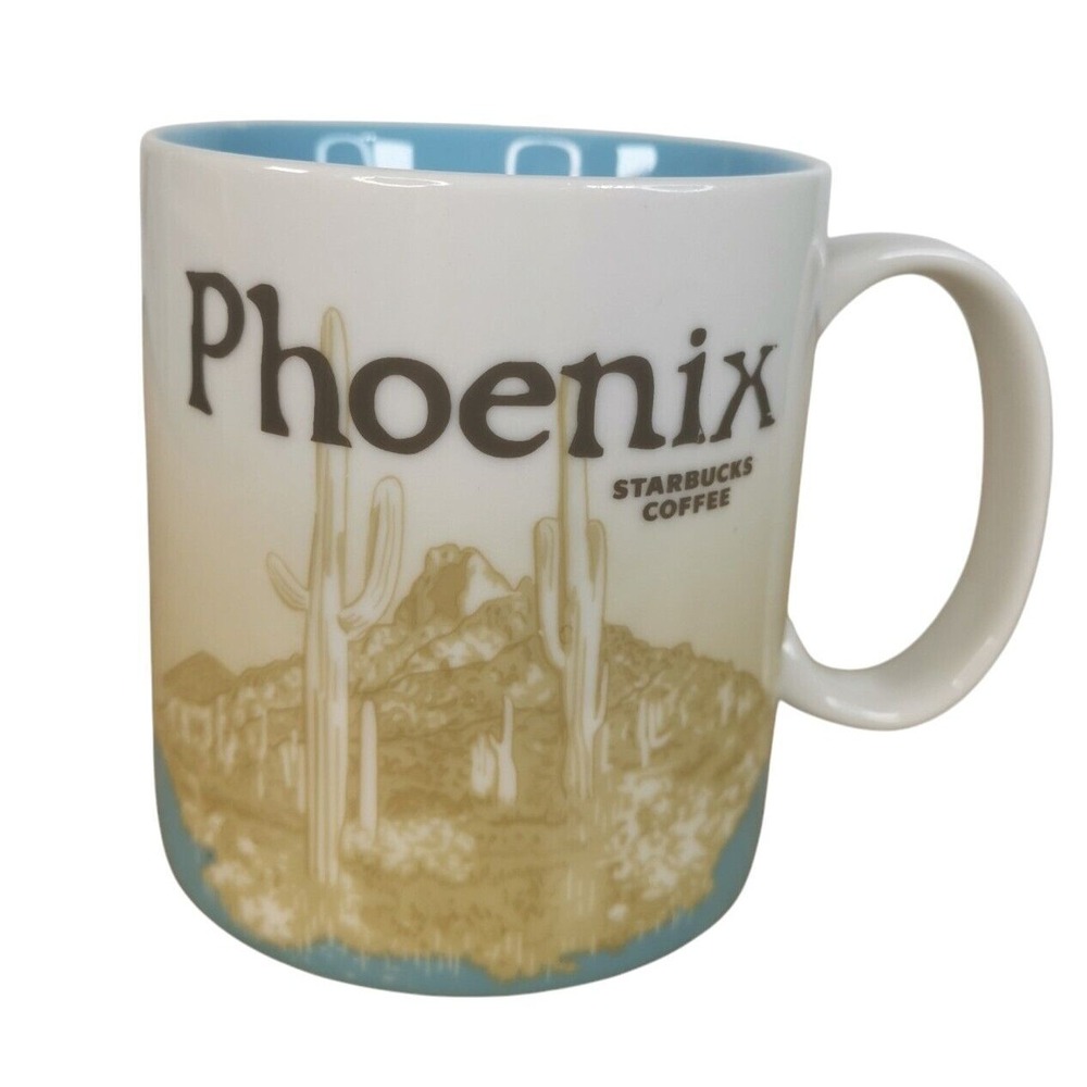 Starbucks Phoenix Arizona Desert Cup Coffee Mug‎ Collector Icon Series 16oz